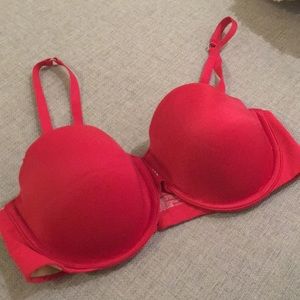 Victoria's Secret Red Removable Strap Bra 32D